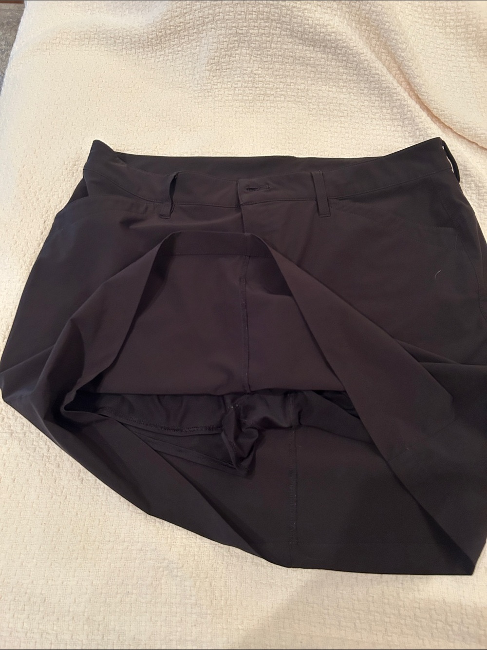 Eddie Bauer Black Skort with Hidden Shorts